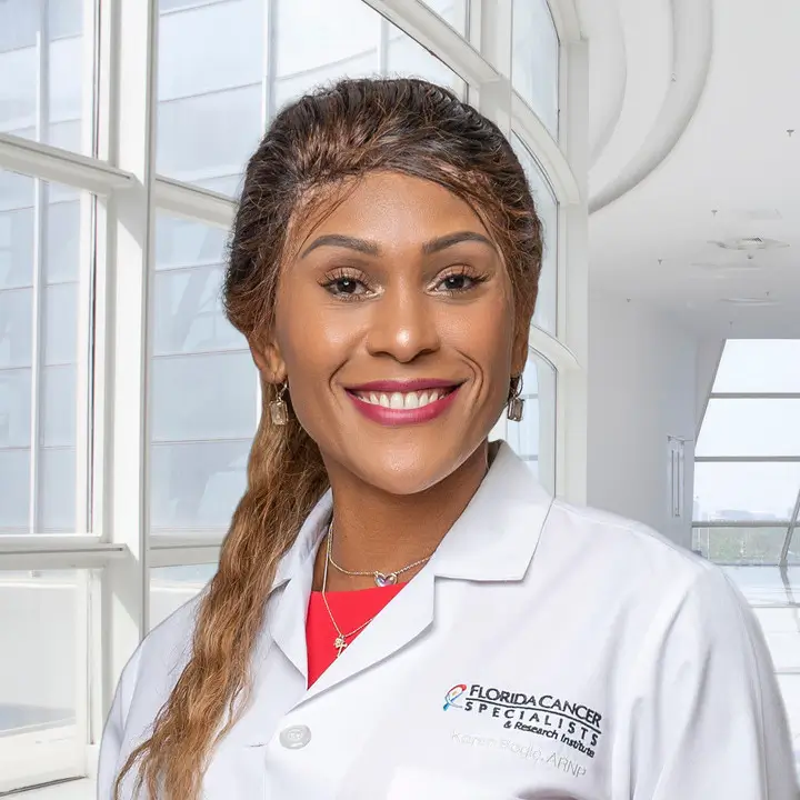 Karen Bogle is an Advanced Practice Professional for Florida Cancer Specialists & Research Institute in Hernando and Palm Beach Counties.