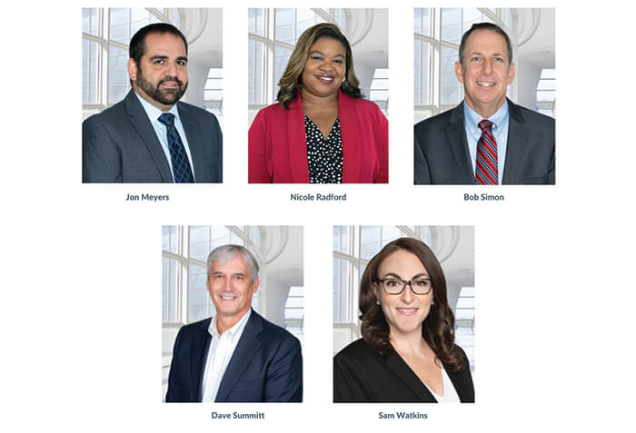 Jon Meyers - Nicole Redford - Bob Simon - Dave Summit - Sam Watkins