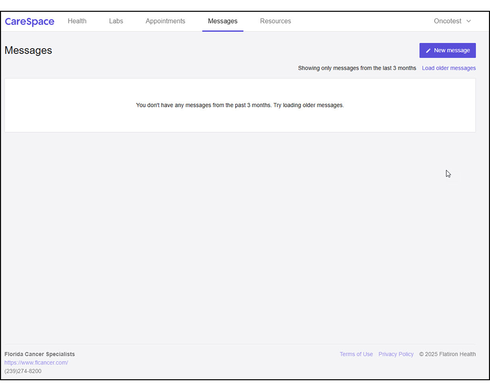 Carespace User Guide - Messages