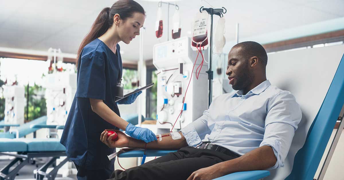 Man Donating Blood