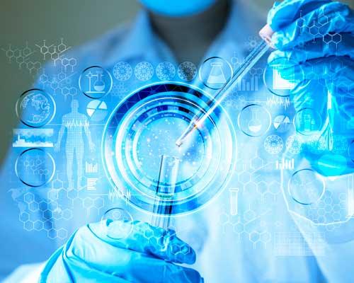 doctor doing cancer research