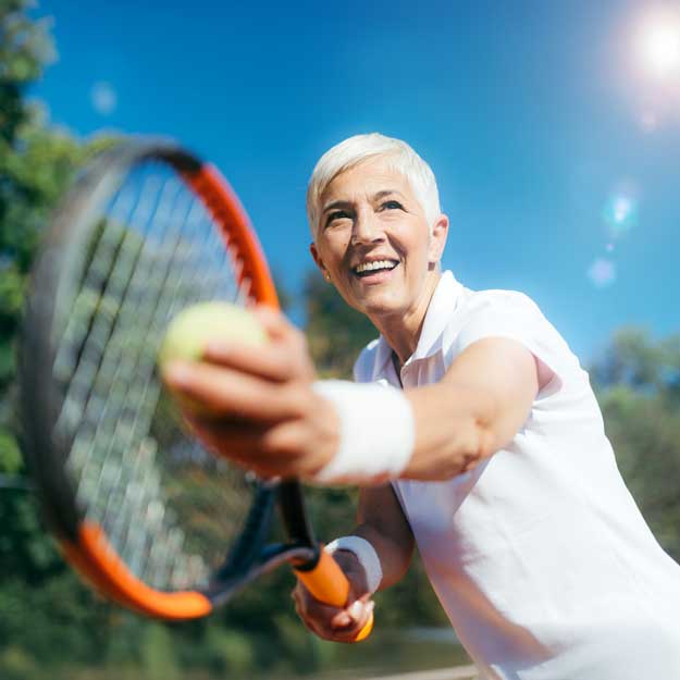 Woman Playing Tennis