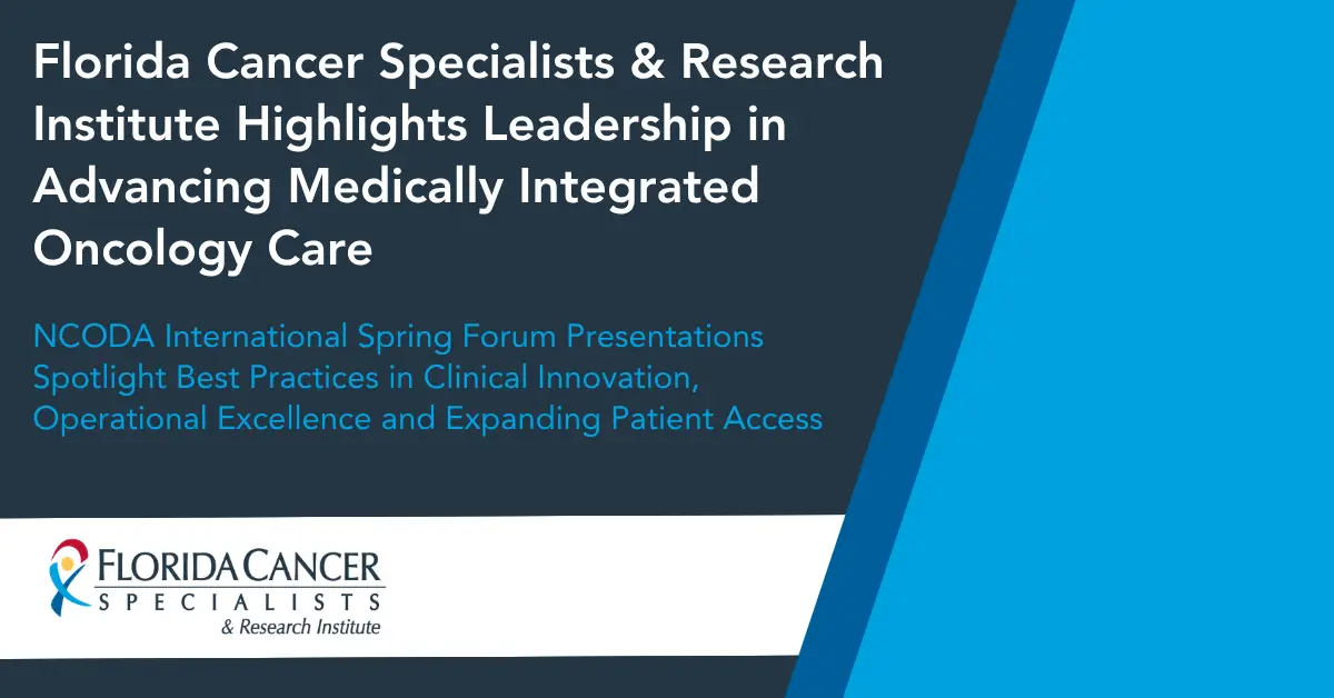 FCS experts share specialty pharmacy best practices and patient-centered oncology care innovations at the NCODA 2026 Spring Forum.