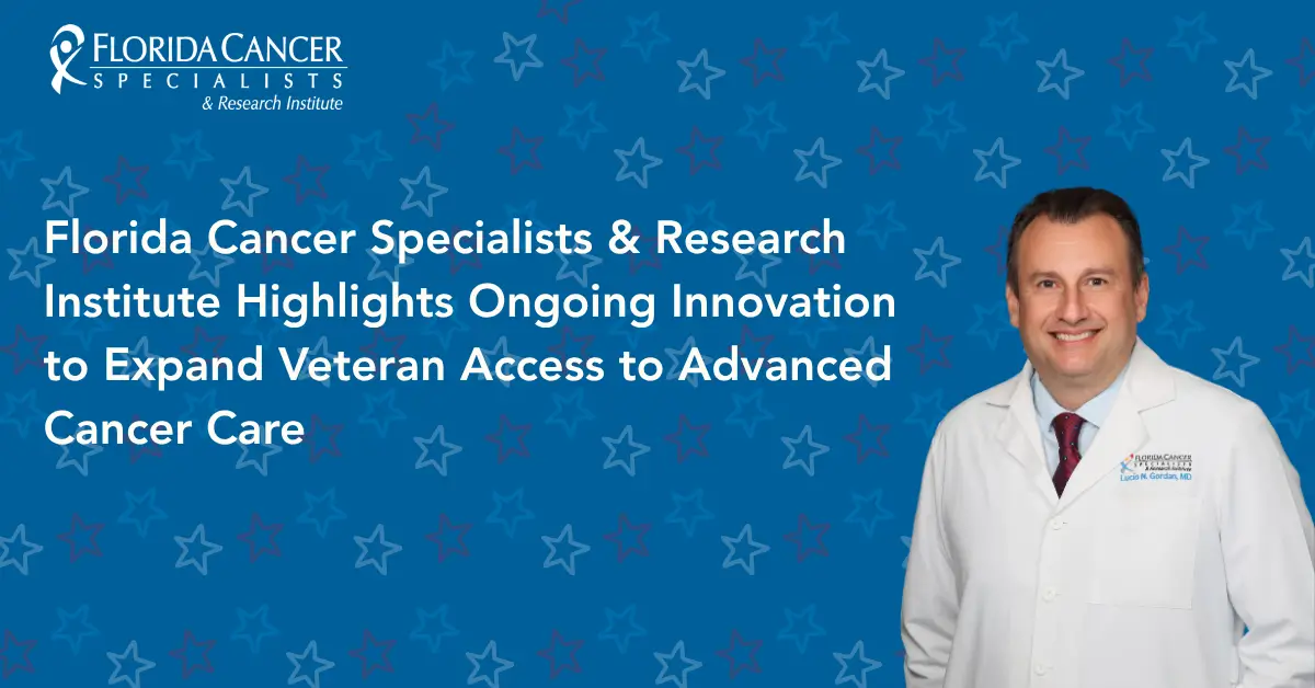 FCS highlights expanded initiatives to improve veterans’ access to personalized cancer care, telehealth and clinical trials.